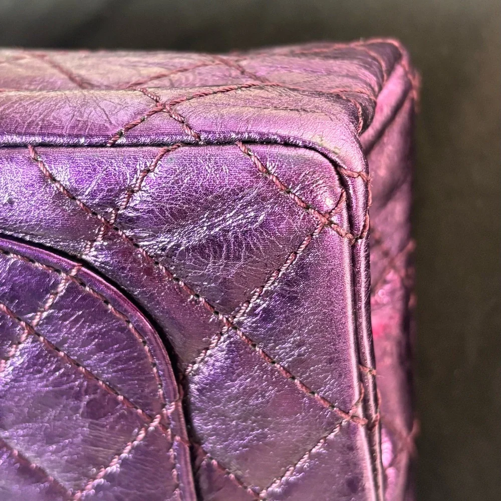 Chanel Metallic Purple Reissue Mini Double Flap - Picture 8 of 16